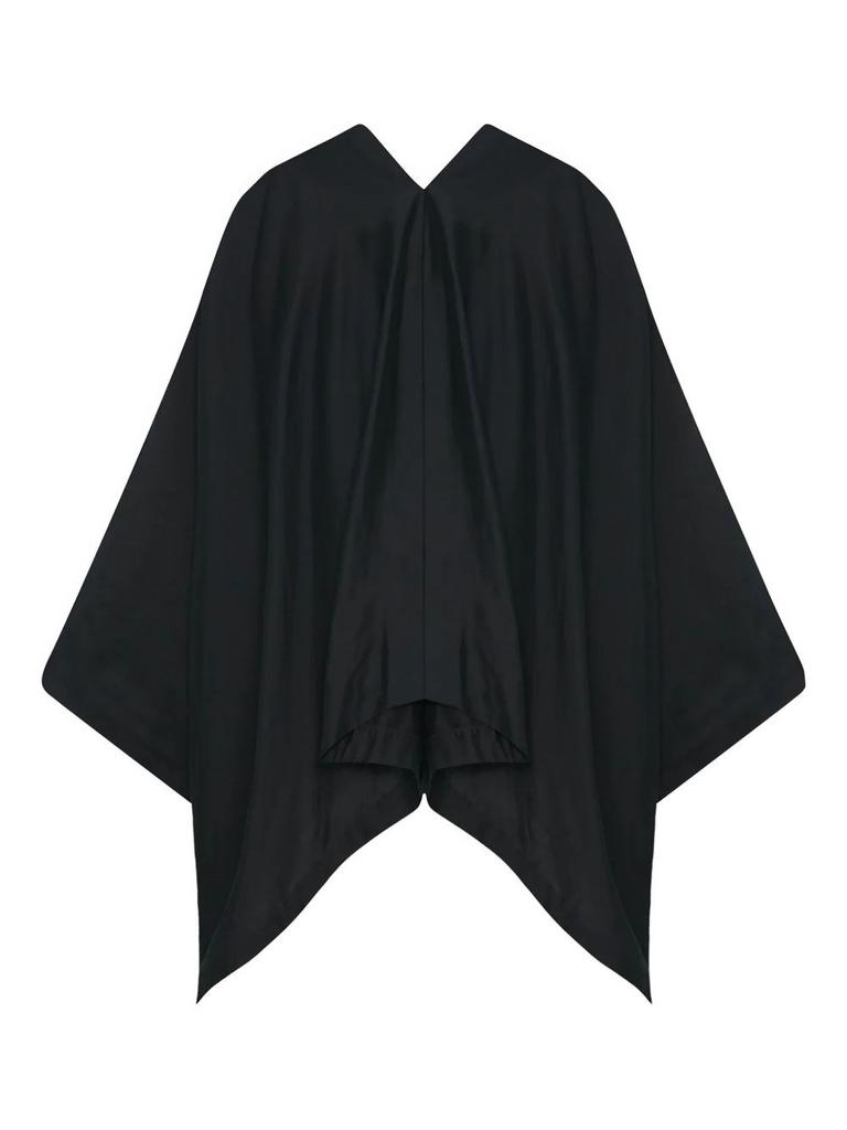 The Row THE ROW - Cedar Cotton And Silk Blend Poncho