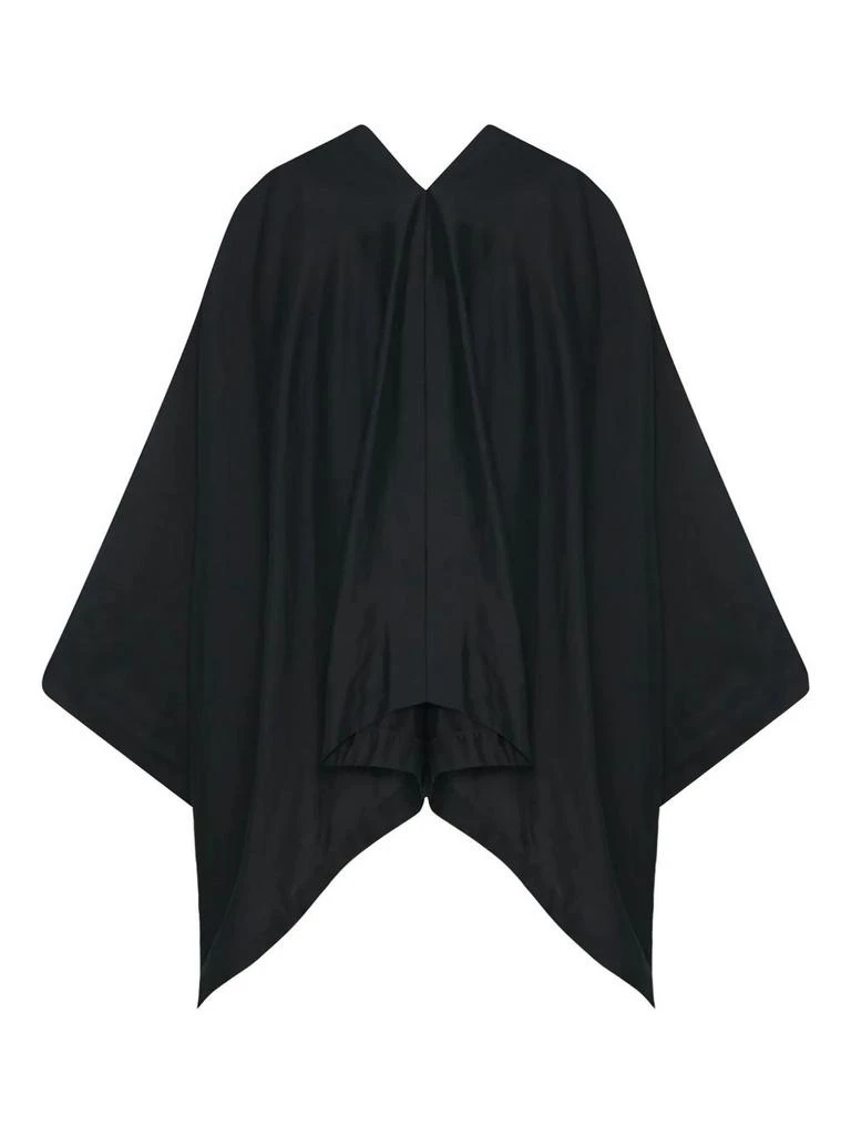 The Row THE ROW - Cedar Cotton And Silk Blend Poncho 1