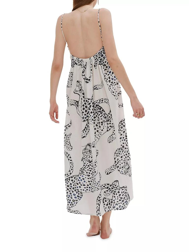 Desmond & Dempsey Jag-Print Cotton Nightie 3