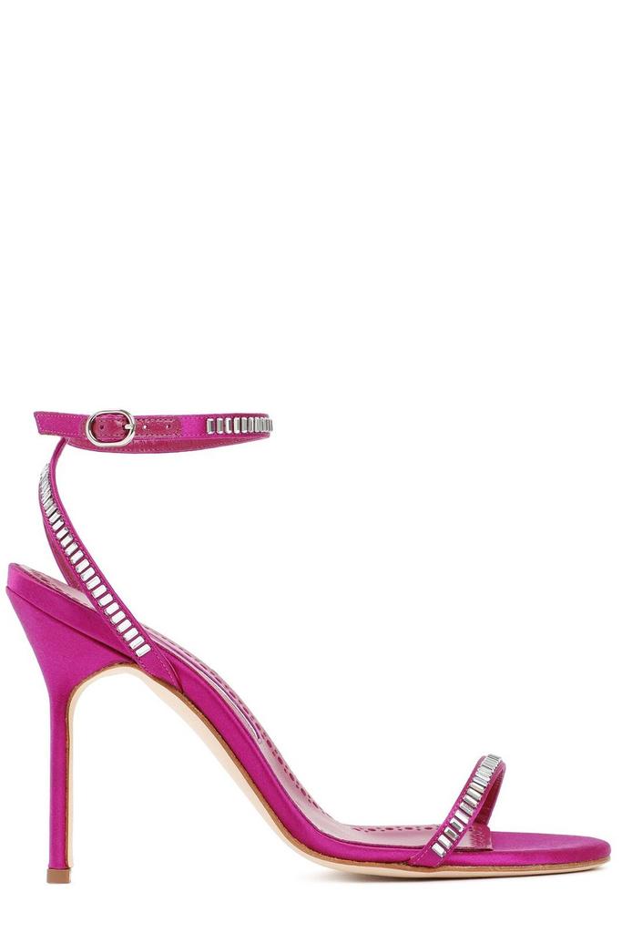 サンダル・ミュール Manolo Blahnik Hourani 105 Sandal Pink Manolo Blahnik Hourani 105 Sandal Pink Leather ref.1594837