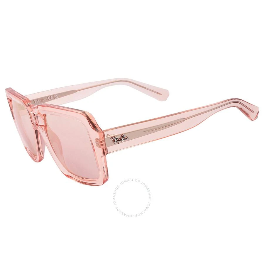 Ray-Ban Magellan Bio Based Pink Mirror Square Unisex Sunglasses RB4408 67286X 54 3