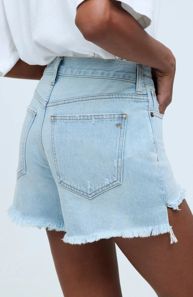 Madewell Step Hem Relaxed Mid Length Denim Shorts 4