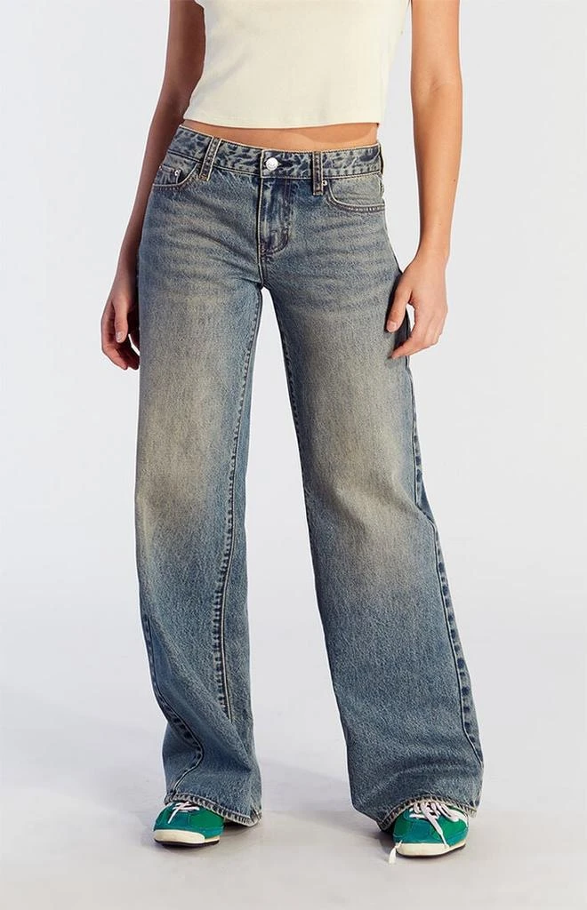 PacSun Casey Tinted Low Rise Baggy Jeans Medium Indigo 1