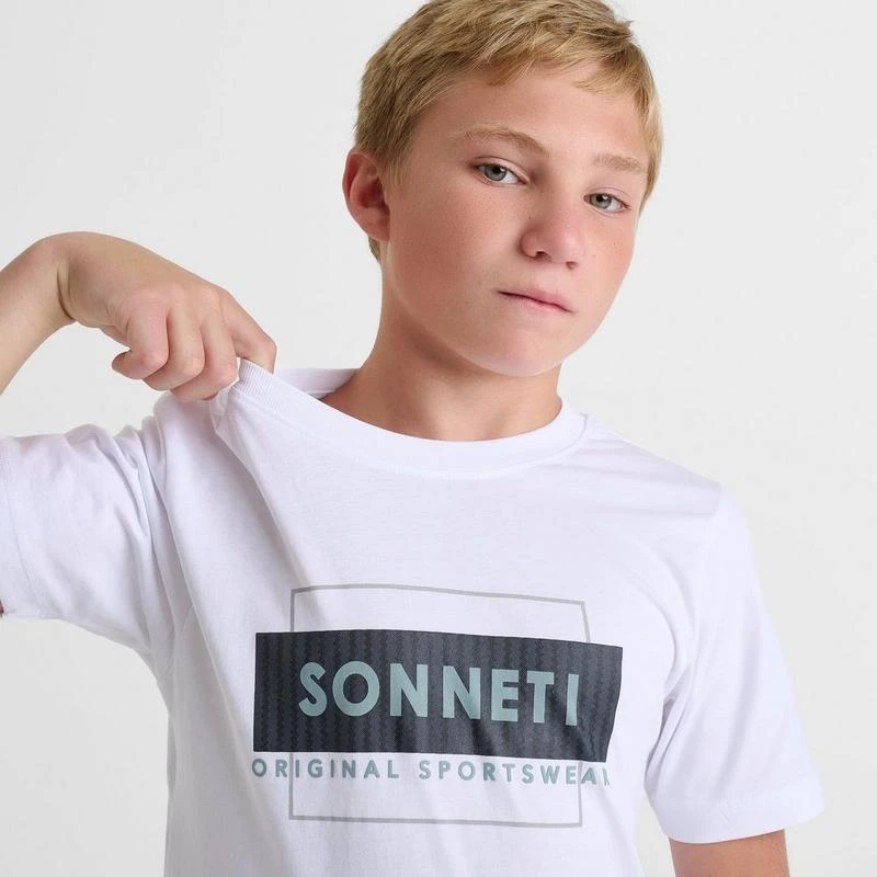 Big Kids' Sonneti Carbon T-Shirt SNJ13375-010/Optic White L