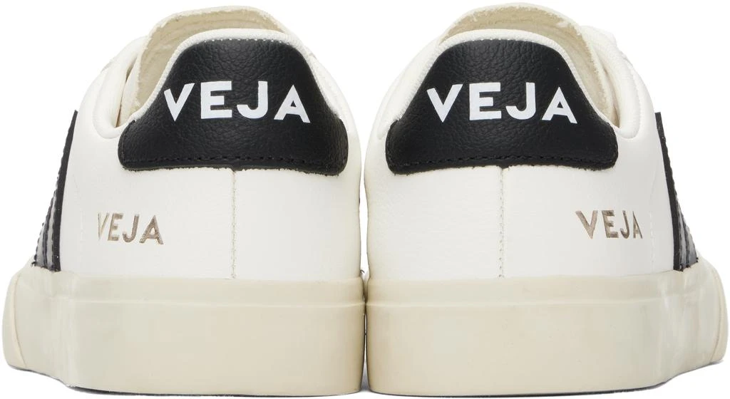 Veja White & Black Campo Leather Sneakers 2