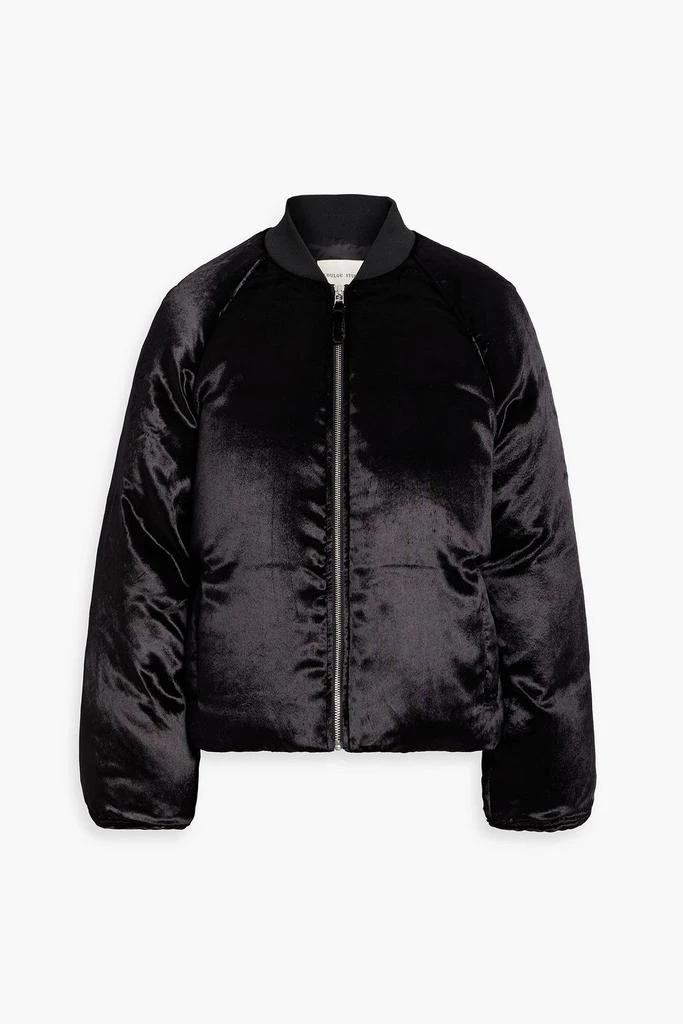 Loulou Studio Lafu oversized velvet bomber jacket 1