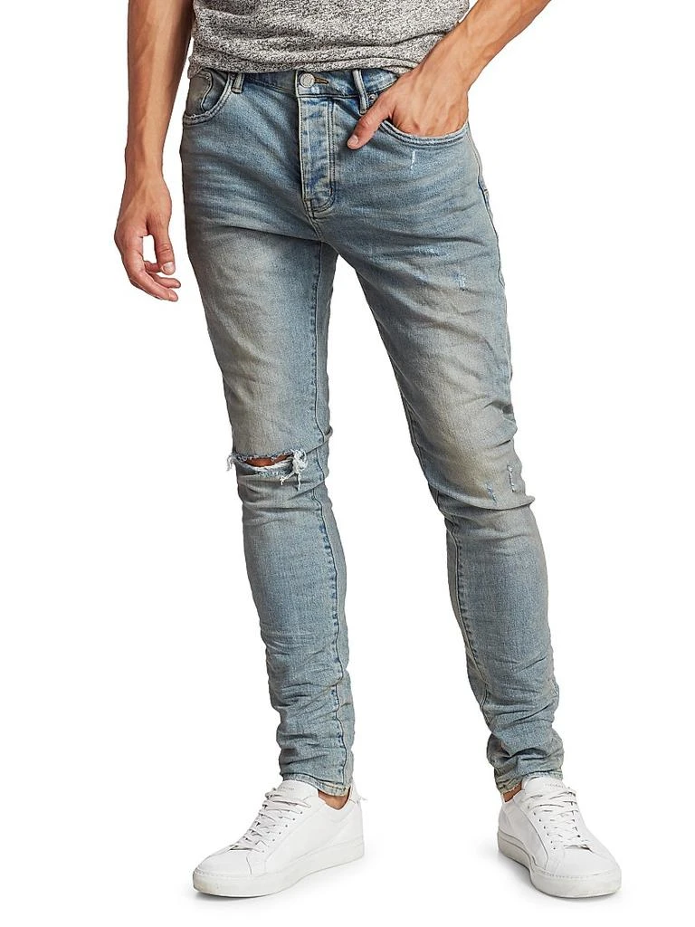 Purple Brand Distressed Stretch-Skinny Jeans 3