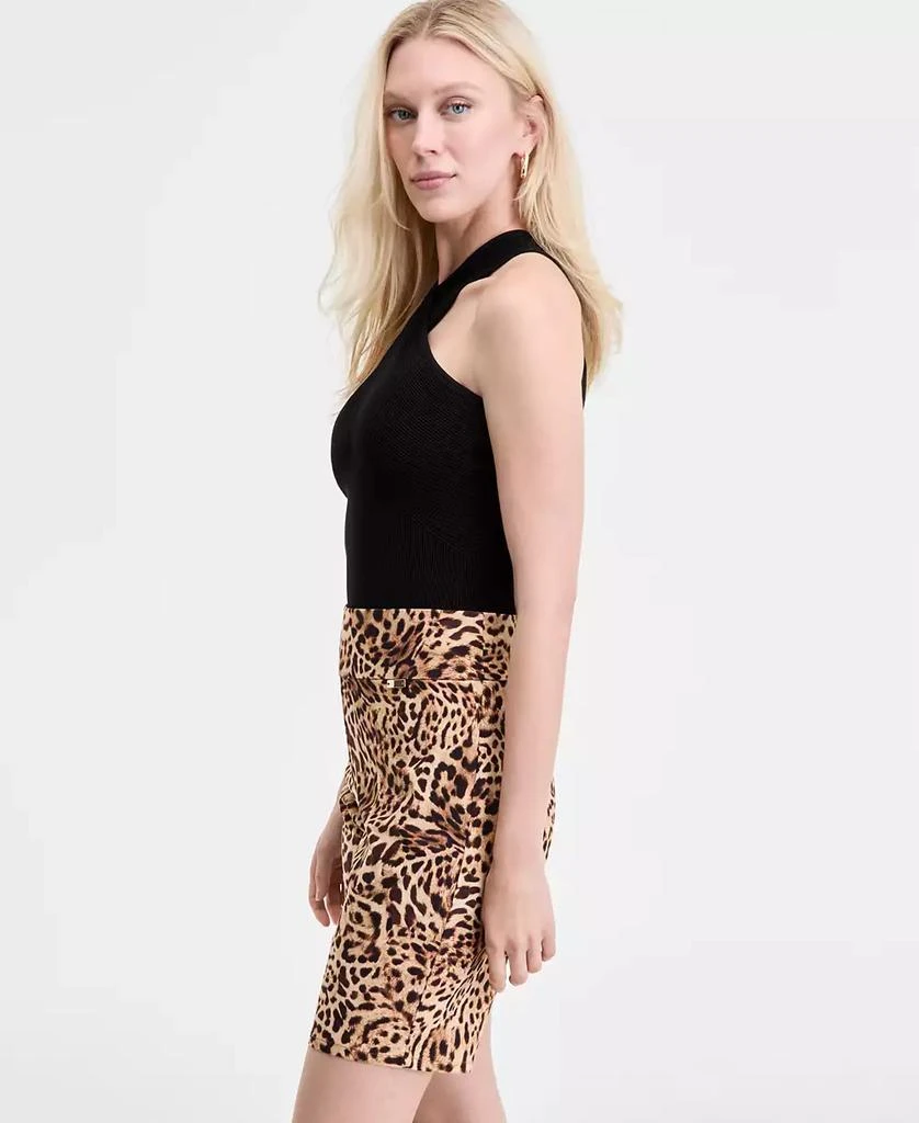 INC International Women's Animal-Print Pull-On Bermuda Shorts, Exclusively at Macy's 2