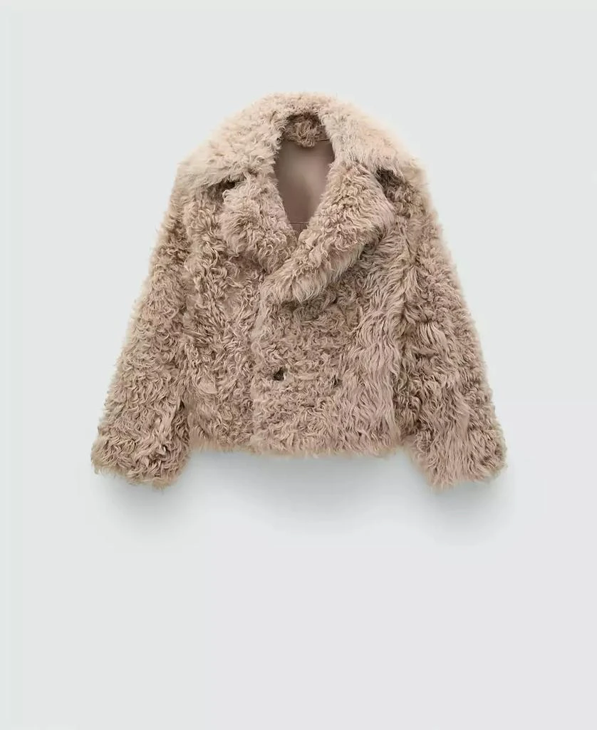 Mango Women's Reversible Leather Coat 1