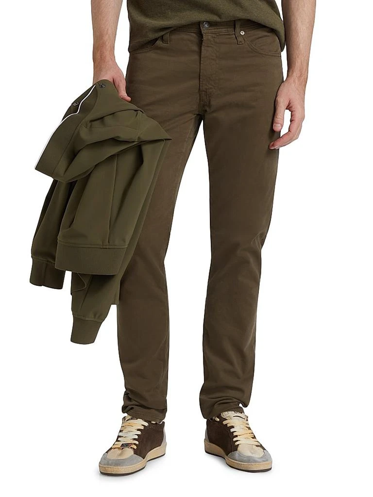 AG Jeans Tellis Cotton Straight-Leg Slim-Fit Pants 3