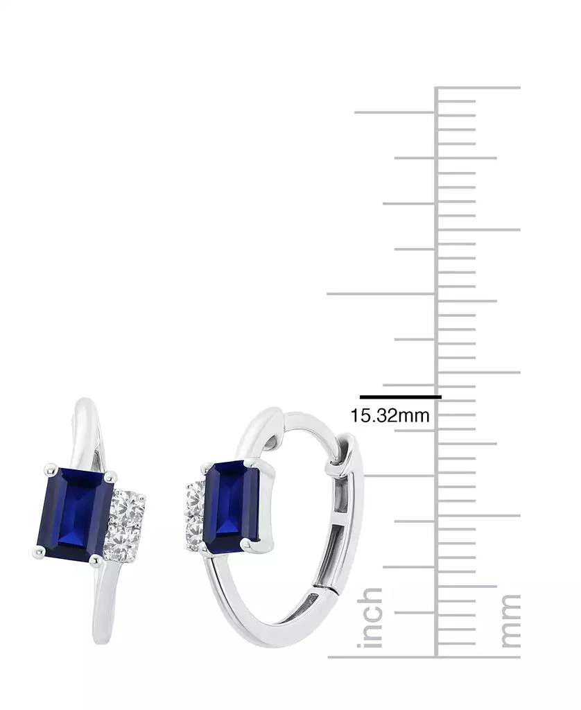 Macy
s Lab-Grown Ruby (1-1/3 ct. t.w.) 
White Sapphire (1/5 ct. t.w.) Earring in 14k Gold Over Sterling Silver (also in Emerald 
Sapphire) 4