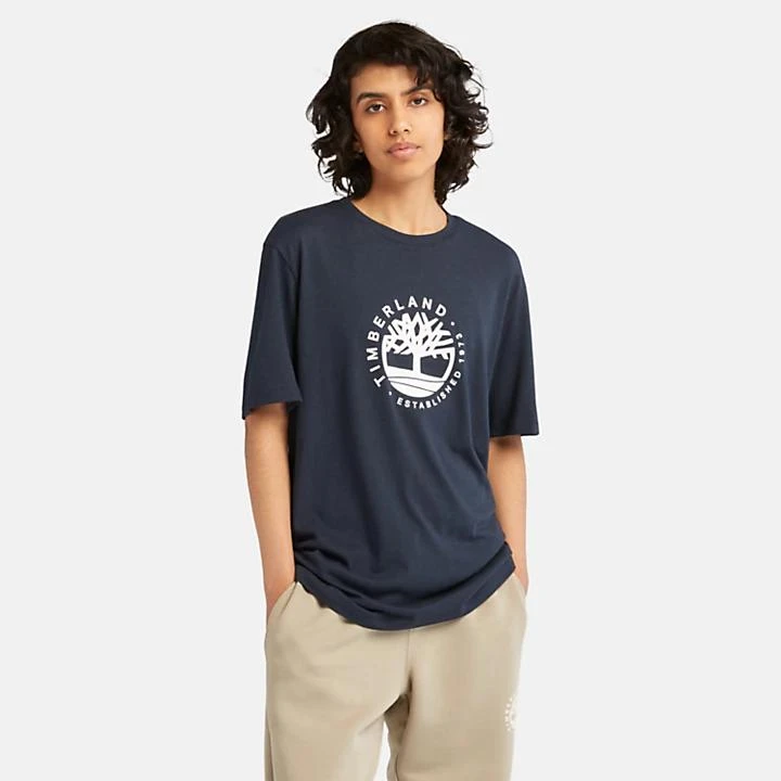 Timberland Refibra™ Logo Graphic Tee for Men in Navy 5