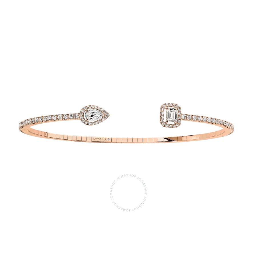 Messika 18k Rose Gold My Twin Skinny Diamond Bracelet