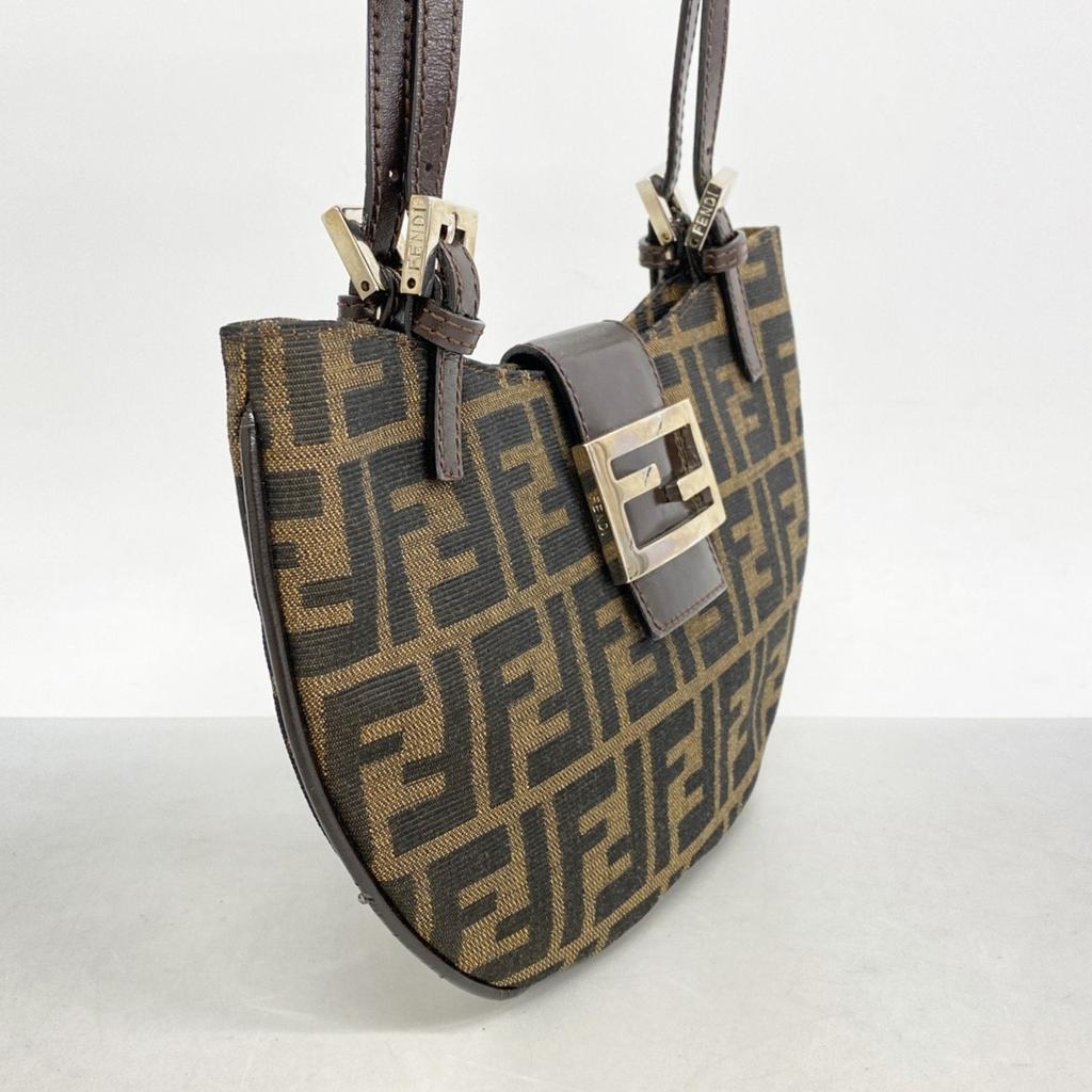 Fendi Nylon Canvas Shoulder Bag (Pre-Owned)