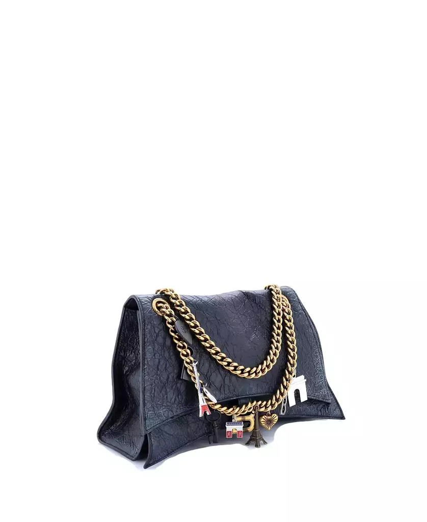 Pre-Owned Balenciaga Medium Crush Charm Chain Flap Bag Leather 3