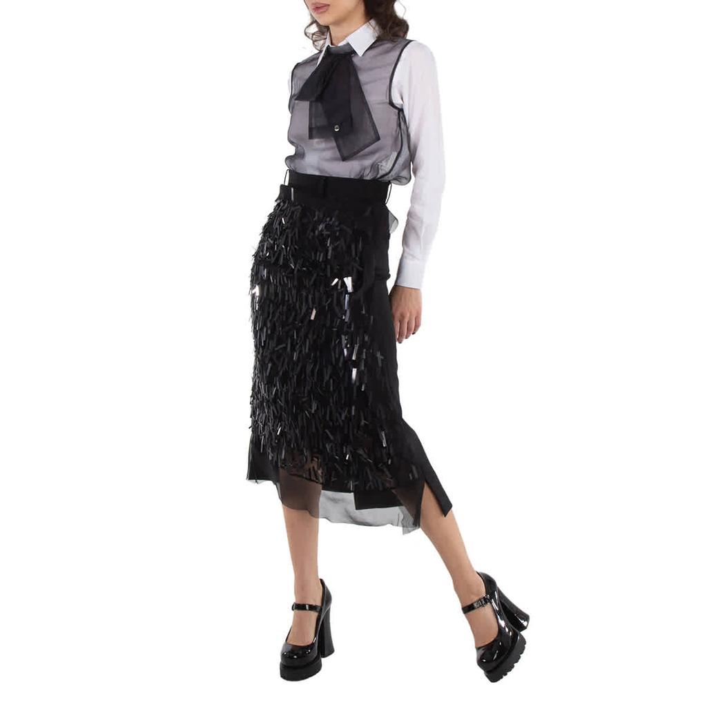 スカート Sacai Beige Polyester Skirt Nike x Sacai Pleated Skirt, Size M