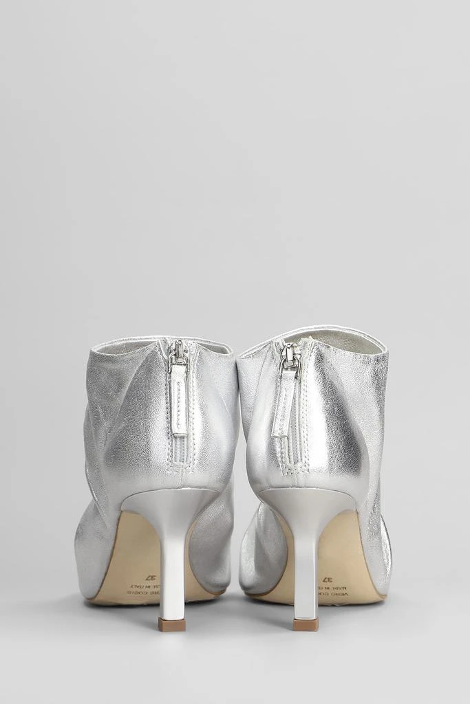The Seller High Heels Ankle Boots In Silver Leather 2