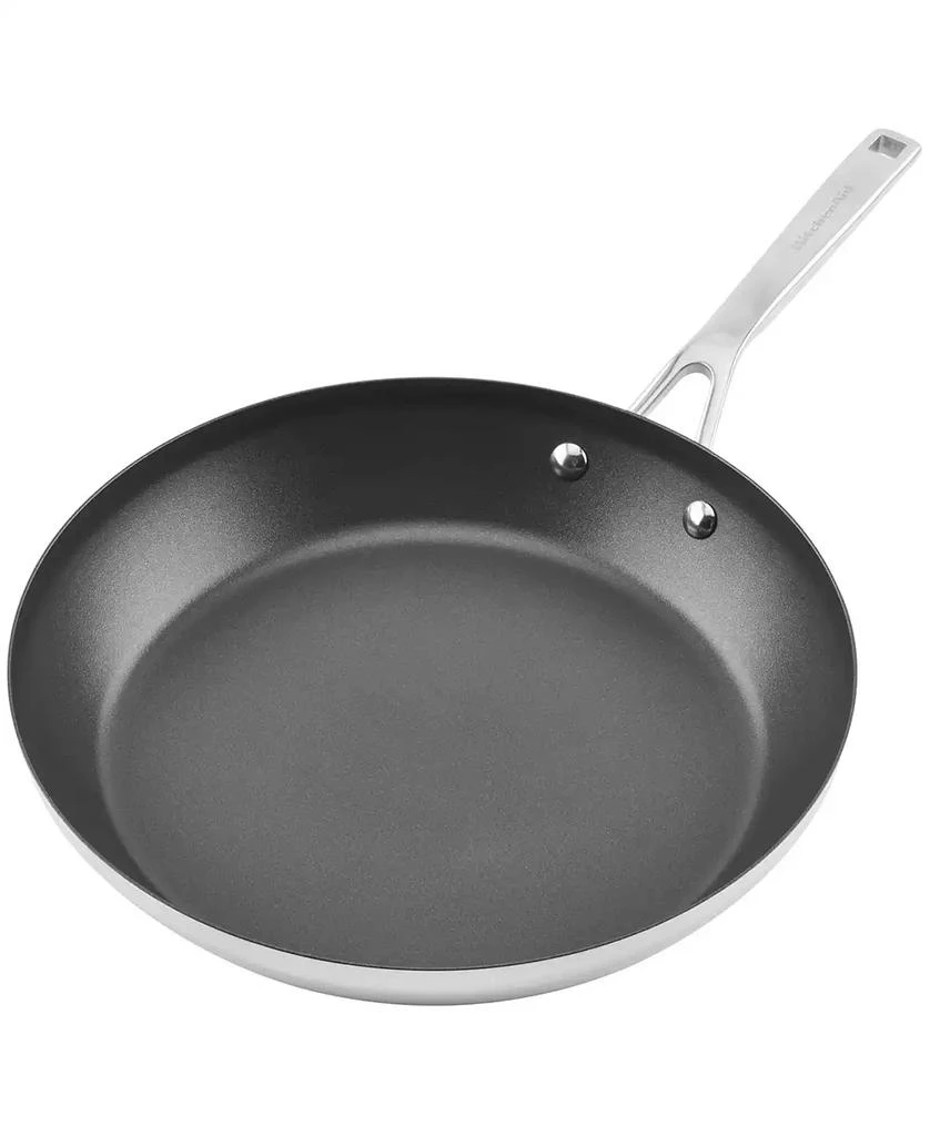 KitchenAid 3-Ply Base Stainless Steel 12" Nonstick Induction Frying Pan 7