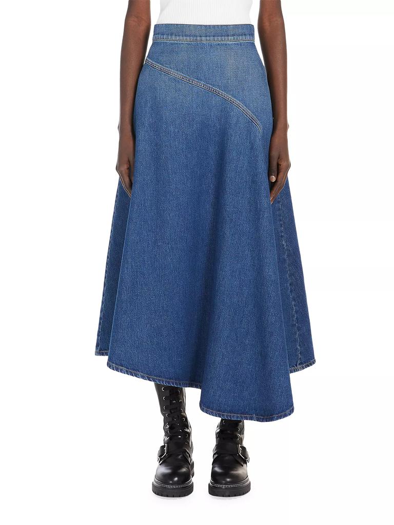 【送料&関税込】Max Mara Asymmetric Skirt Max Mara Asymmetric skirt in printed satin | 2511101024600000