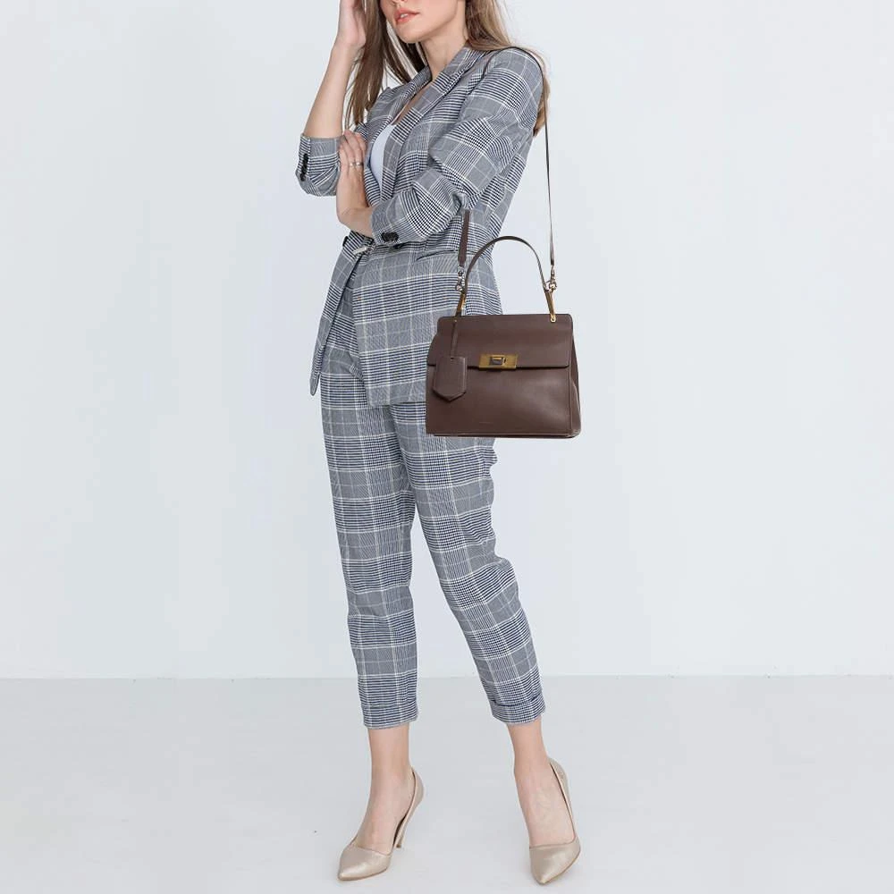 Balenciaga Balenciaga Taupe Leather Le Dix Cartable S Top Handle Bag 2