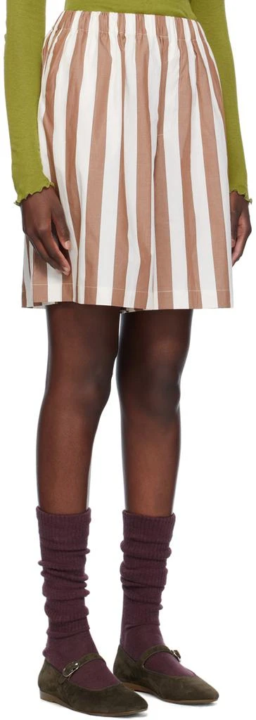 Baserange Brown & Off-White Stave Shorts 2
