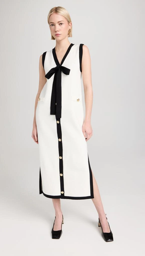 English Factory Knit Midi Dress With Ribbon Tie 6