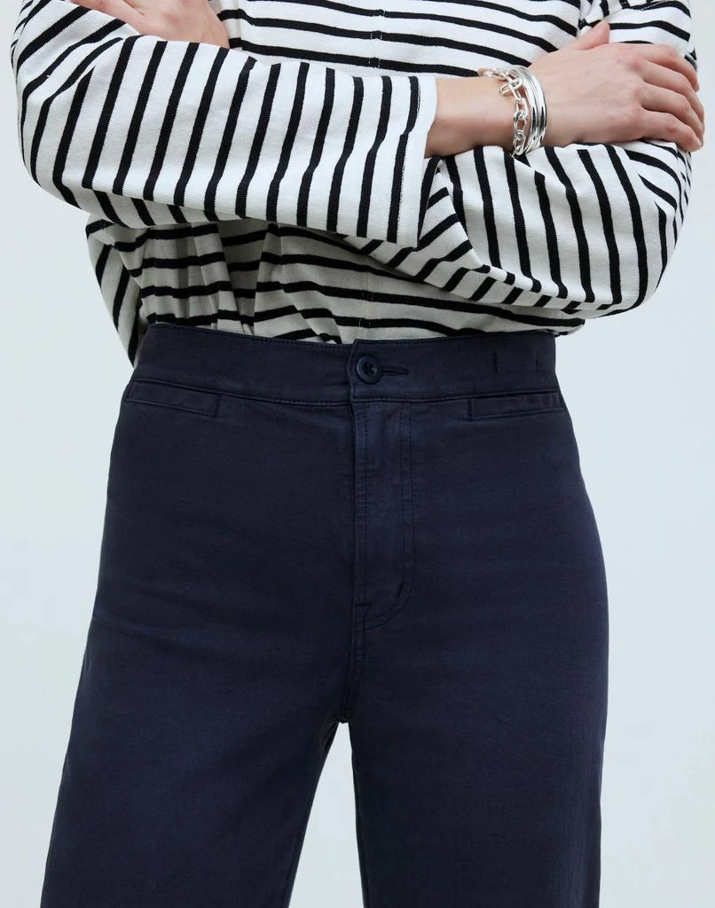 Madewell The Emmett Wide-Leg Crop Pant: Welt Pocket Edition 5