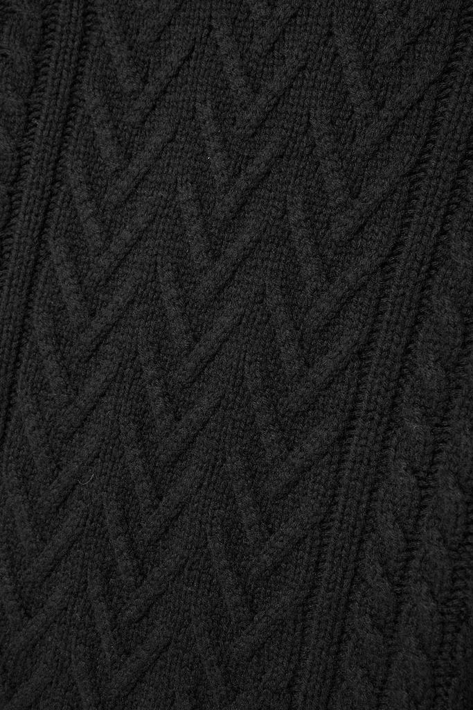 Madeleine Thompson Ottie cable-knit wool and cashmere-blend mini dress 4