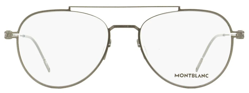 MontBlanc Montblanc Men's Oval Eyeglasses MB0001O 006 Ruthenium 56mm 2