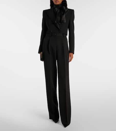 Dolce 
Gabbana Wool and silk wide-leg pants 2