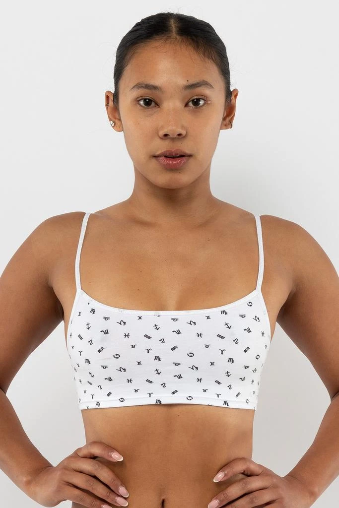 Los Angeles Apparel 8370P - Printed Spaghetti Crop Top 16