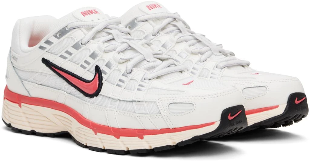 NIKE Off-White & Pink P-6000 Sneakers 4