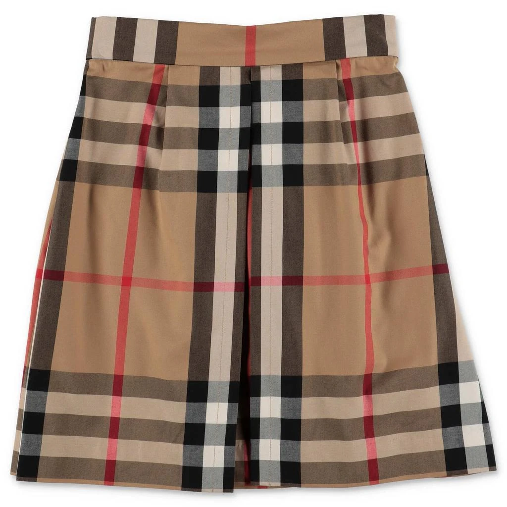 Burberry Kids Burberry Kids Vintage Checked High Waist Skirt