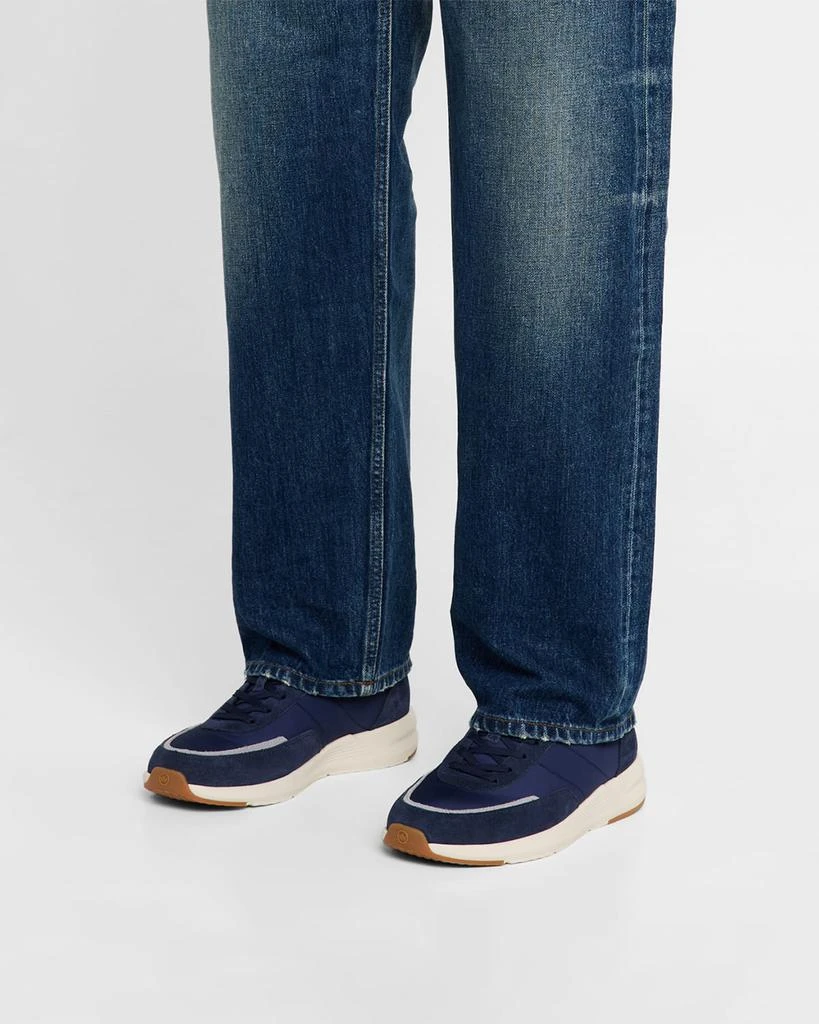 Peter Millar Men's Journeyman Nylon and Suede Low-Top Sneakers 2