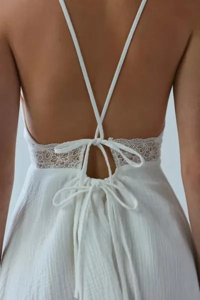 Kiss The Sky Kiss The Sky Willow Lace Tie-Back Mini Dress 6