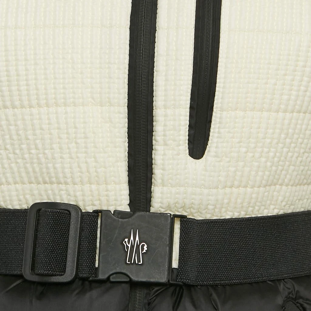 Moncler Moncler Cream/Black Nylon Zip-Up Hooded Arcalis Down Jacket S 3