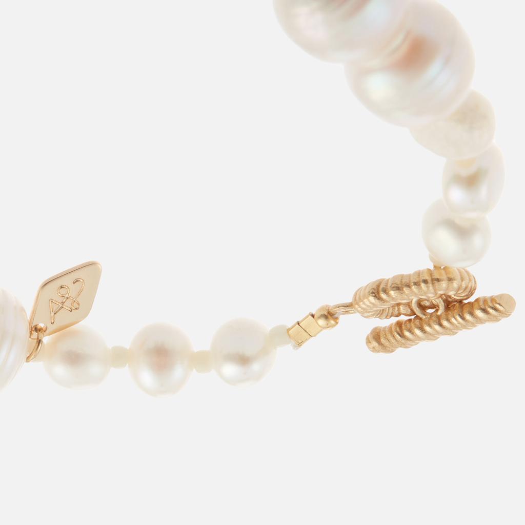 Anni Lu Anni Lu Gold-Tone and Glass Pearl Bracelet