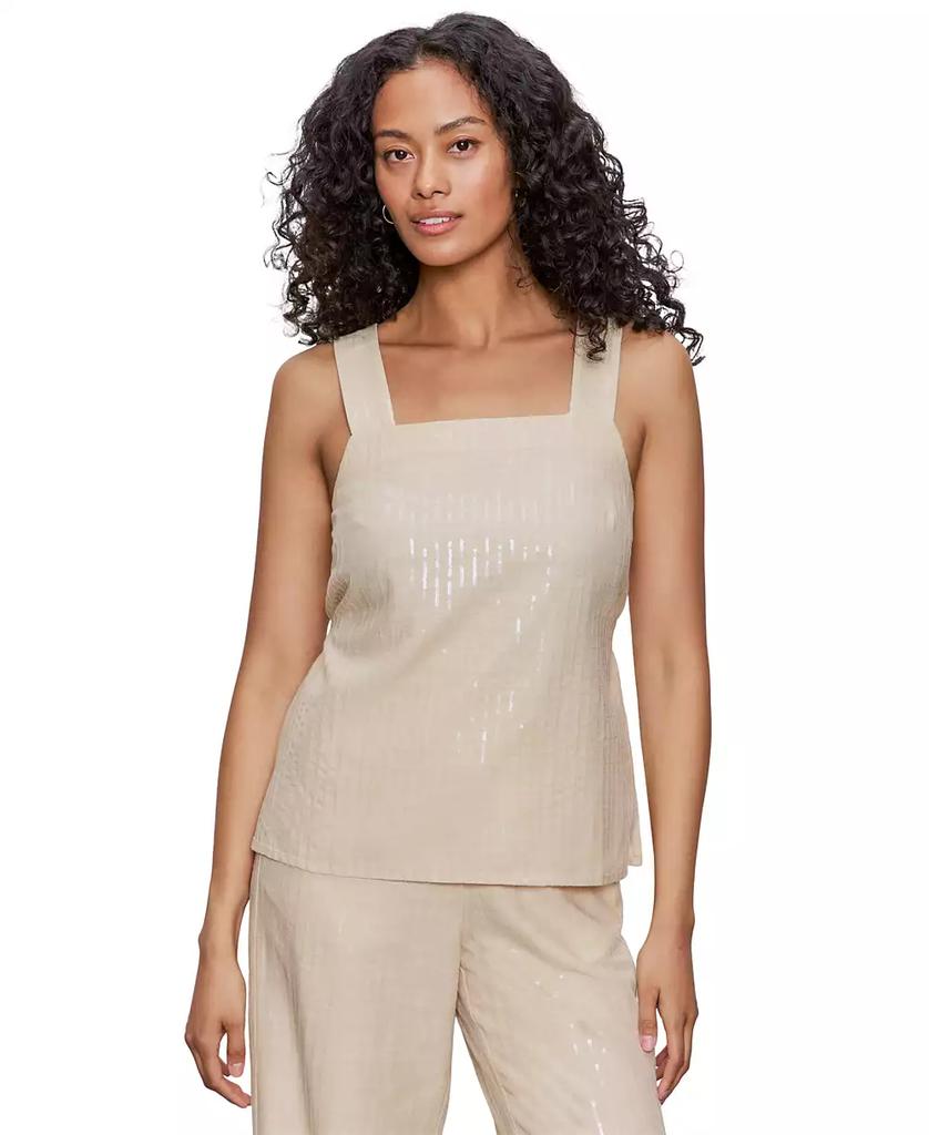 Sanctuary Women's Desert Square-Neck Sleeveless Sequin Top