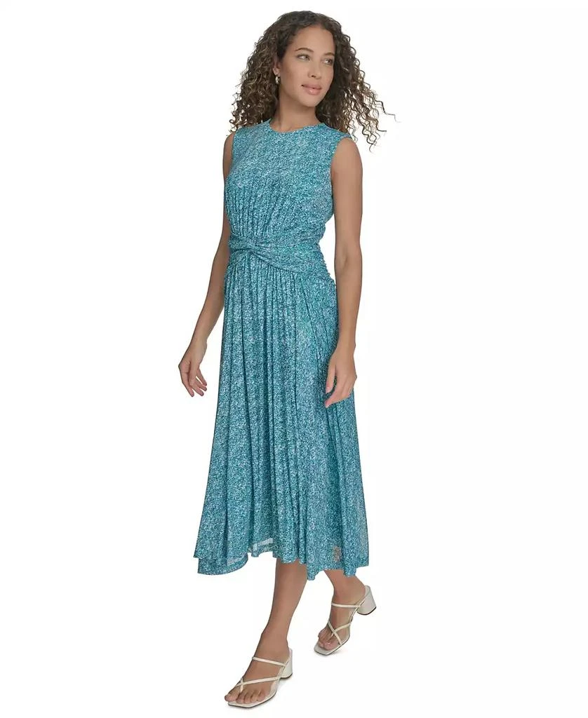 Calvin Klein Women's Printed Ruched-Waist Midi Dress 2