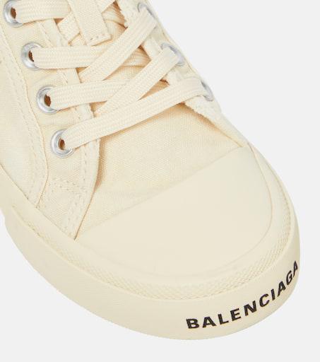【BALENCIAGA】Paris distressed open-back sneakers Black Paris distressed open-back sneakers in black - Balenciaga