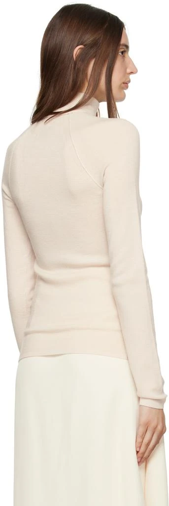 House of Dagmar Off-White Pinched Seam Turtleneck 3