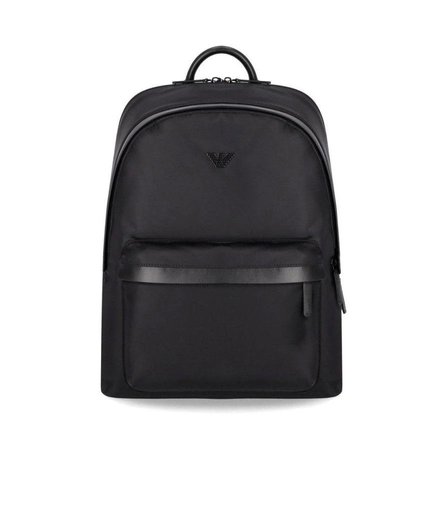 Emporio Armani Black Nylon Backpack 1