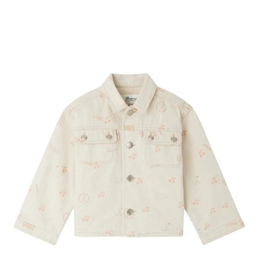 Bonpoint Girls Gillie Embroidered Denim Jacket 1