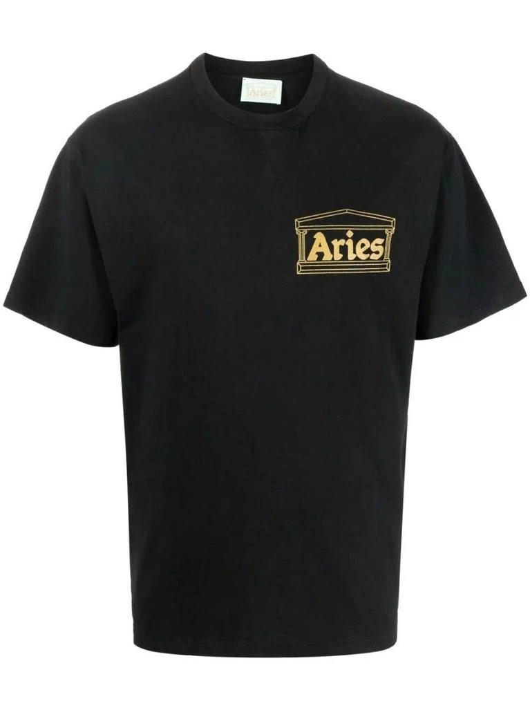 NA Logo print black T-shirt 1