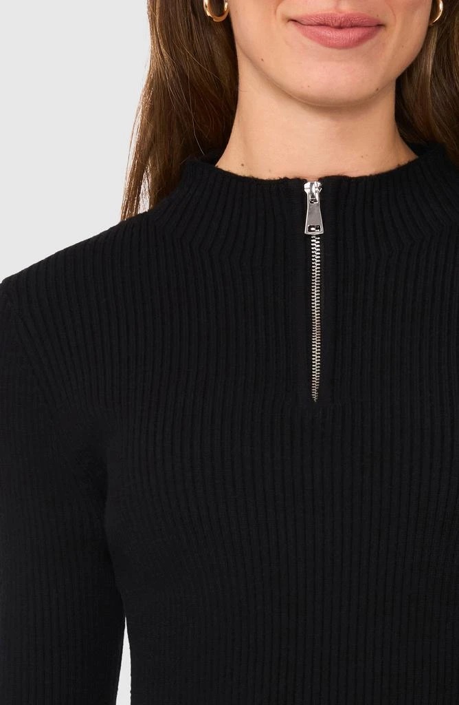 Halogen Rib Quarter Zip Sweater 3