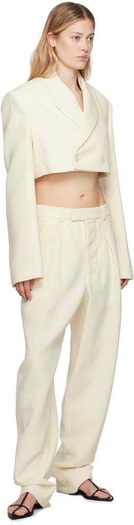 WARDROBE.NYC Off-White Cropped Blazer 4