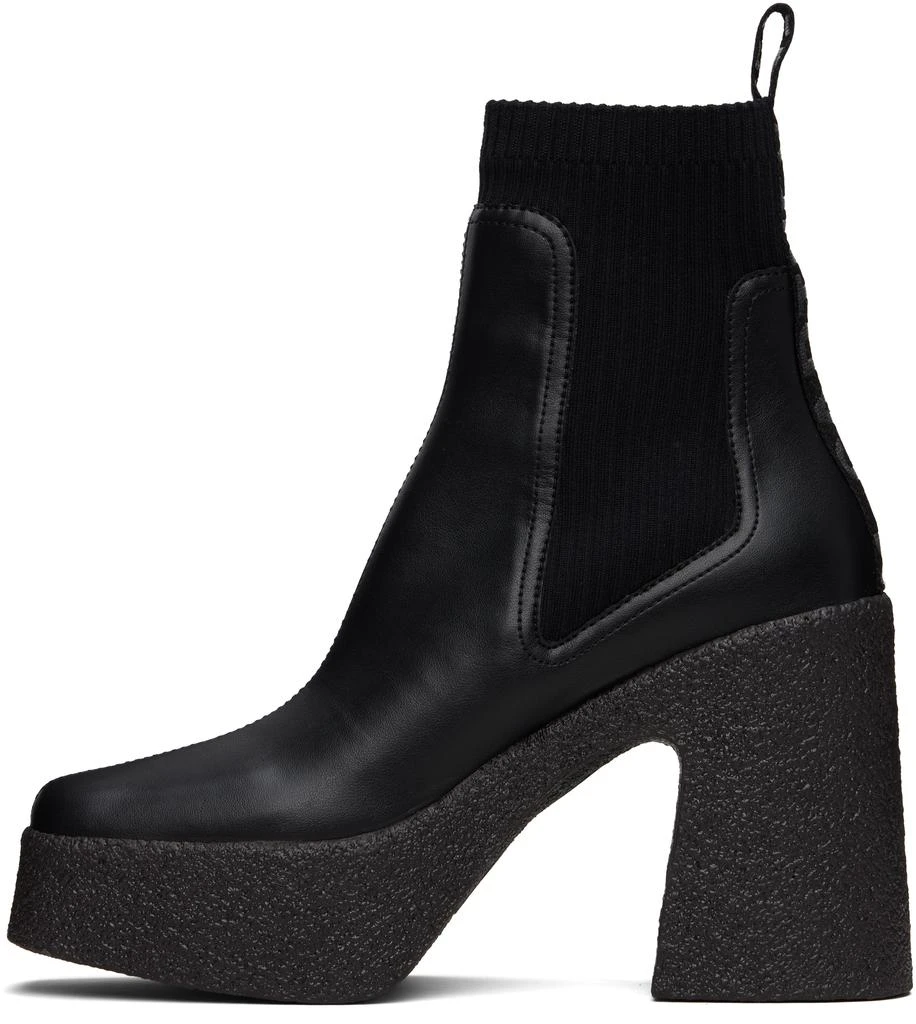 Stella McCartney Black Skyla Heeled Sock Chelsea Boots 3