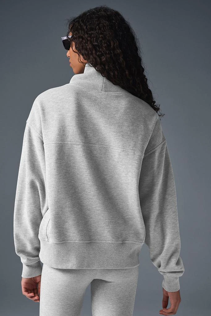 Alo Hazy Mock Neck Pullover - Athletic Heather Grey 3