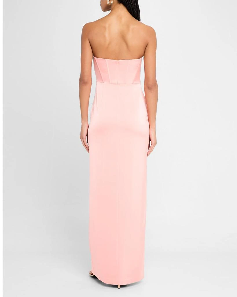 Liv Foster Aspen Strapless Side-Twist Bustier Gown 3