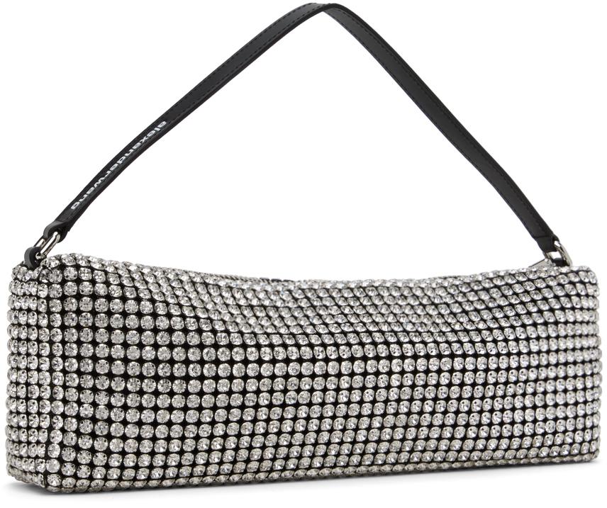 【Alexander Wang】関税込☆Heiress Crystal  Flex BAG heiress flex bag in satin with crystal-embellished charms in